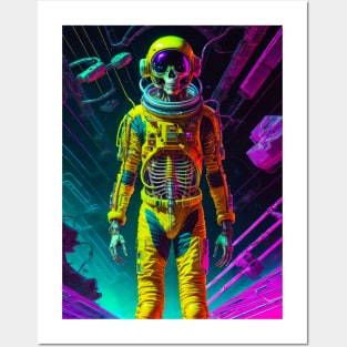 Skeleton in Spacesuit Posters and Art